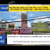 Cho Thuê Nhà Mặt Tiền Thạch Lam Q.Tân Phú 112m², 4TẦNG - NGAY NGÃ TƯ